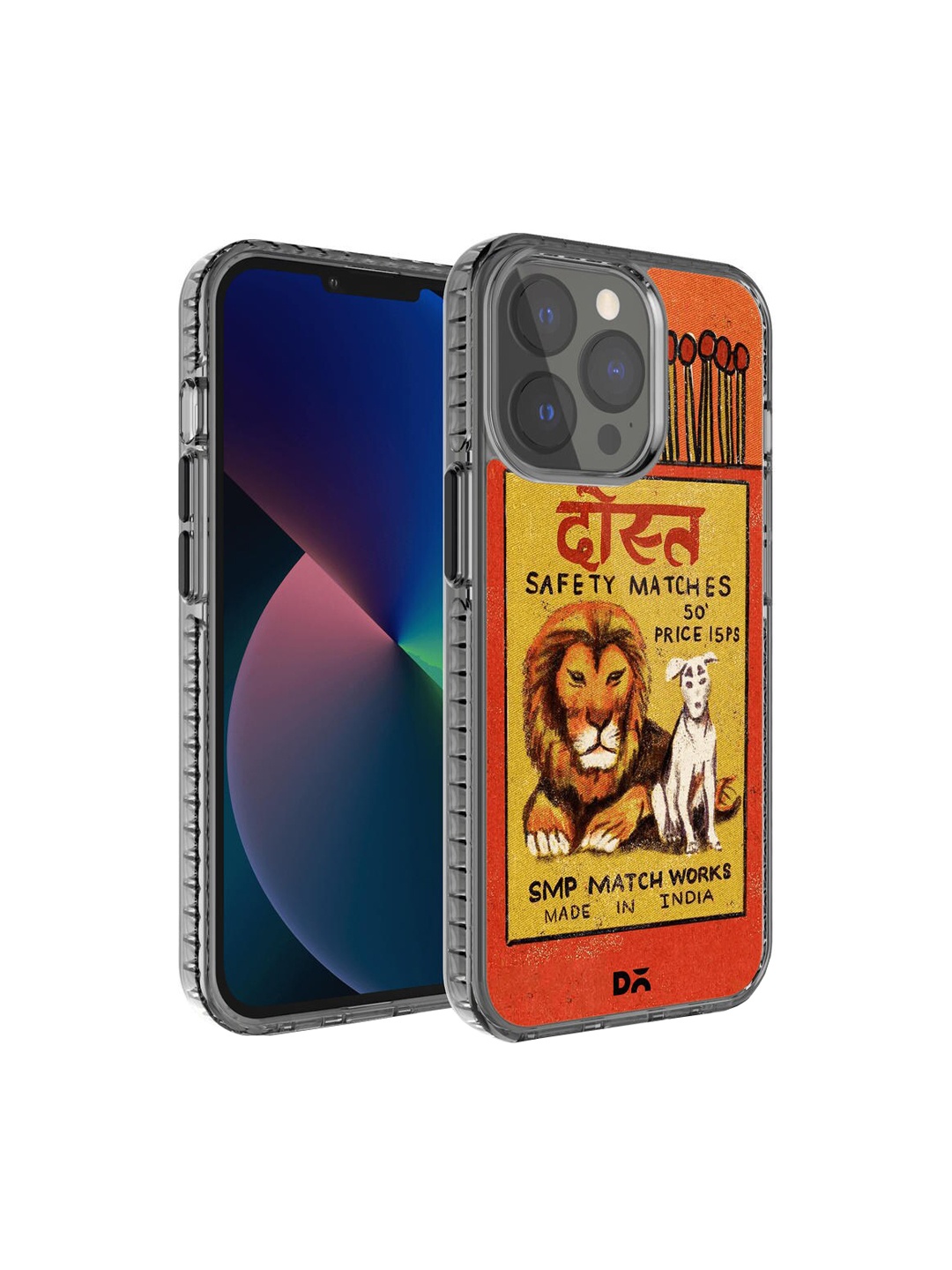 

DailyObjects Orange & Yellow Dost Matchbox iPhone 13 Pro Max Back Case