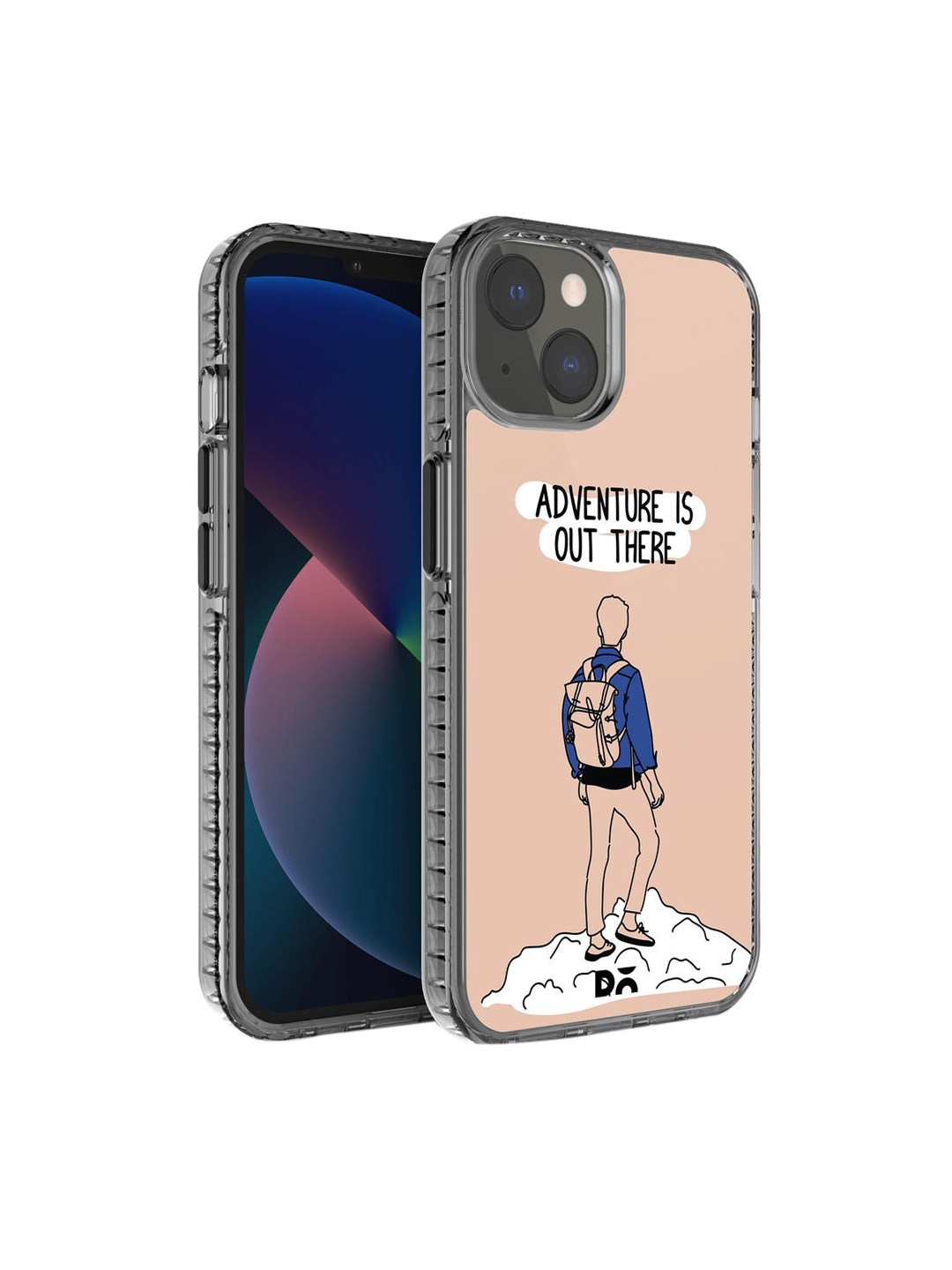 

DailyObjects Dirty Pink Printed Adventure Out iPhone 13 Mini Phone Case