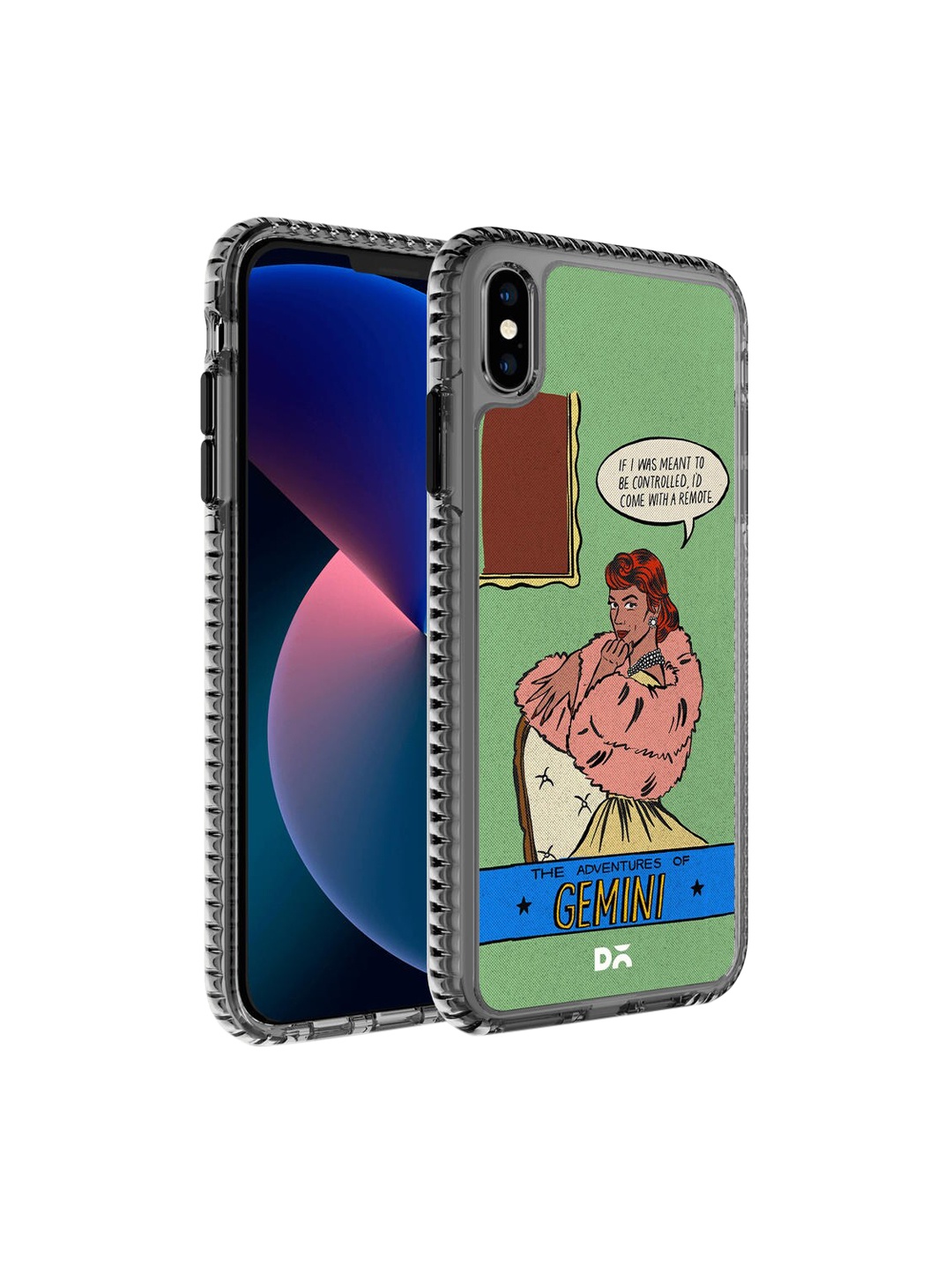 

DailyObjects Green & Pink Printed Gemini iPhone XS Phone Case