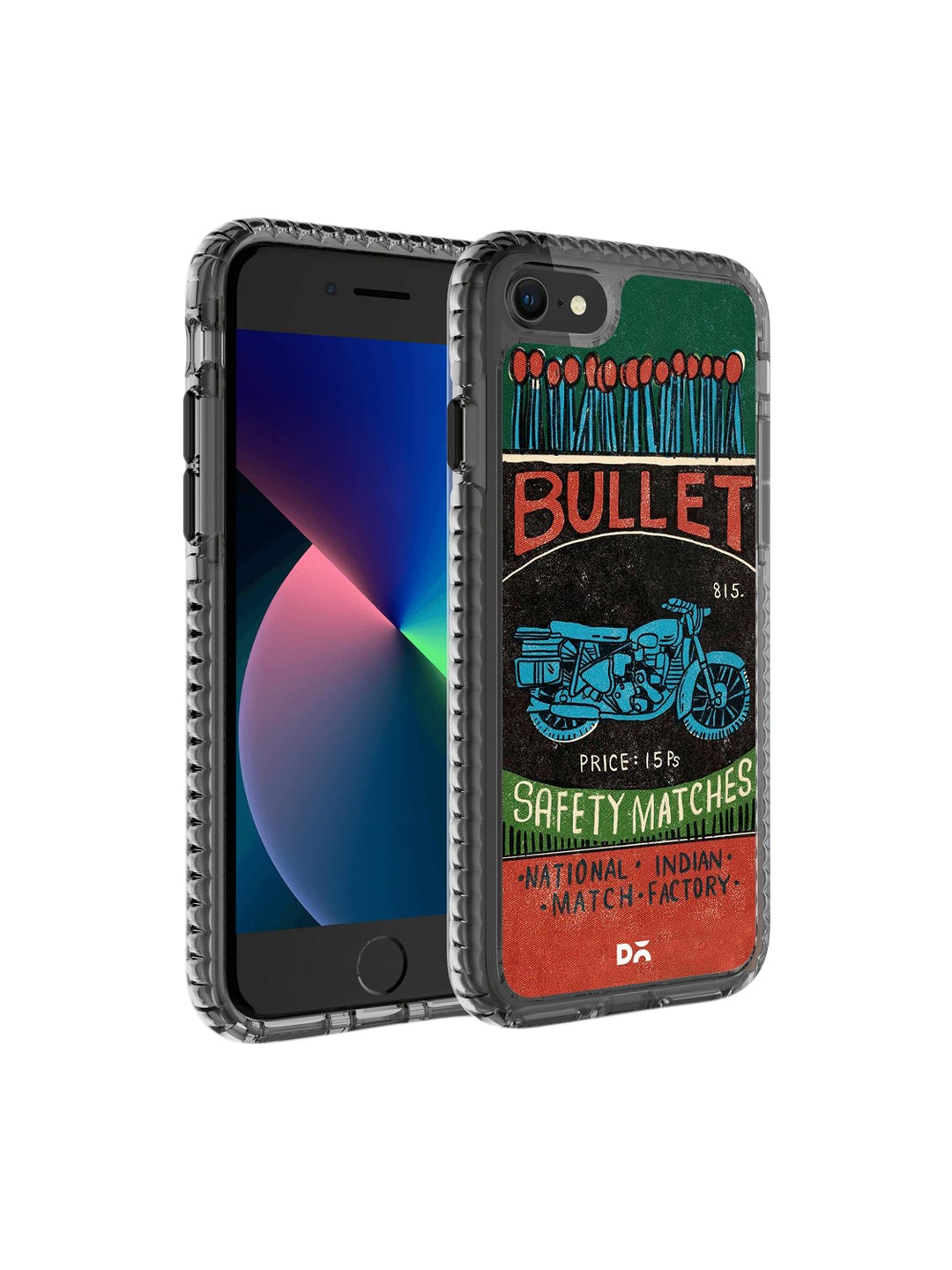 

DailyObjects Green & Blue Bullet Matchbox iPhone SE 2020 Back Case