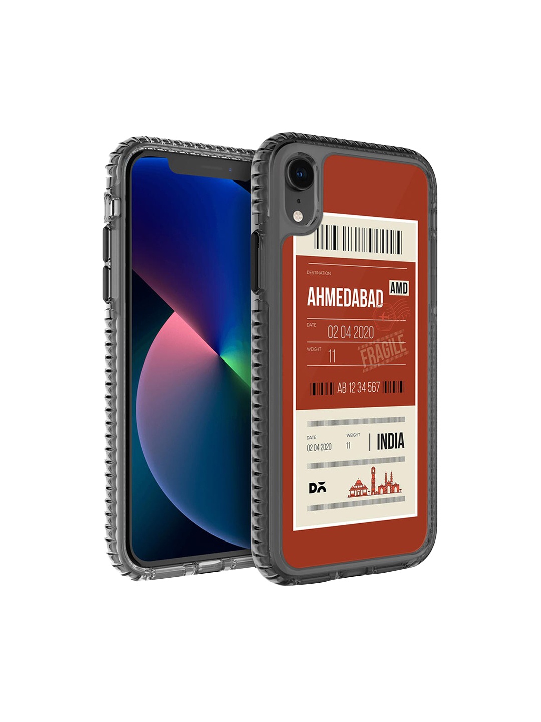 

DailyObjects Red & White Ahmedabad City Tag iPhone XR Stride 2.0 Case