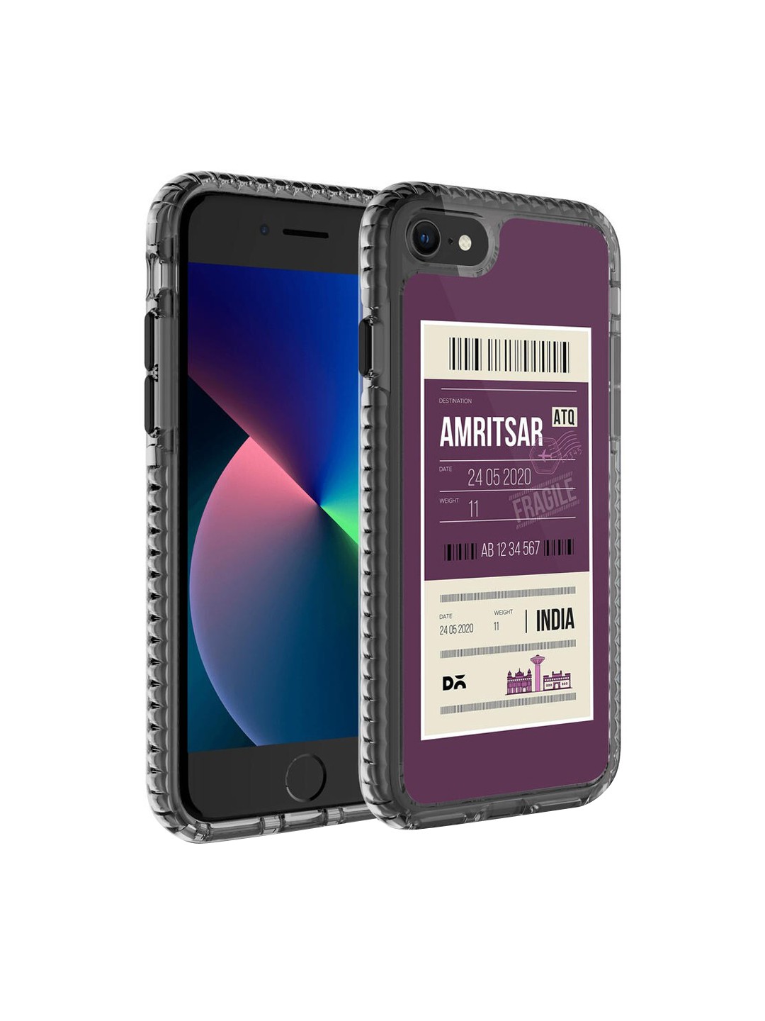 

DailyObjects Purple & White Amritsar City iPhone 7 Back Case