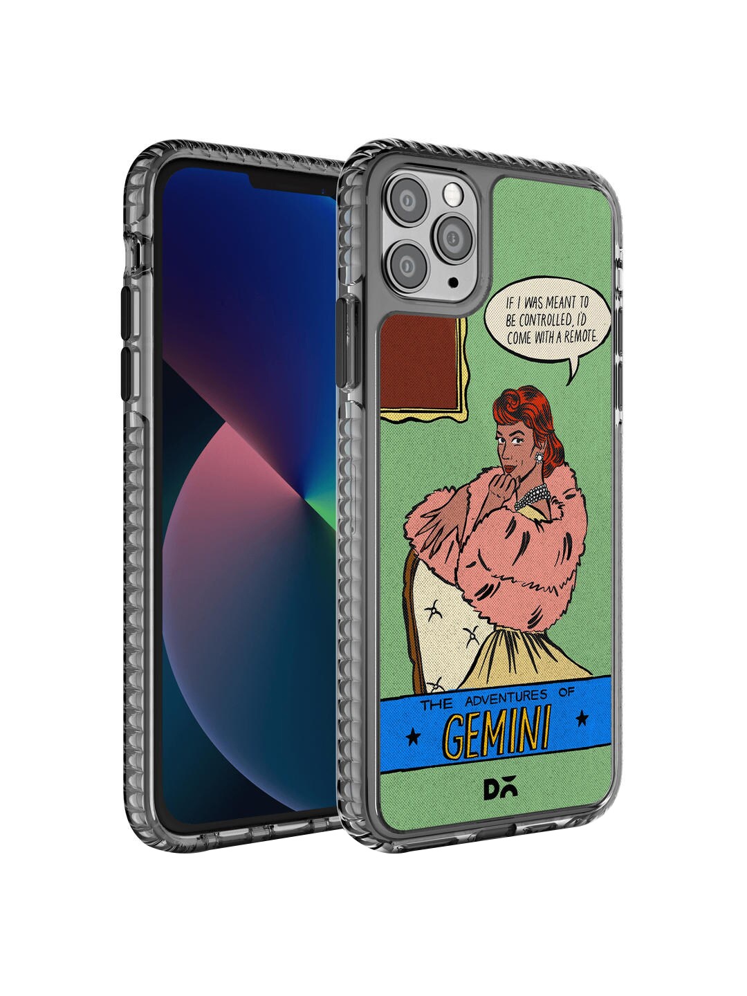 

DailyObjects Green Gemini Printed Stride 2.0 iPhone 11 Pro Max Case Cover