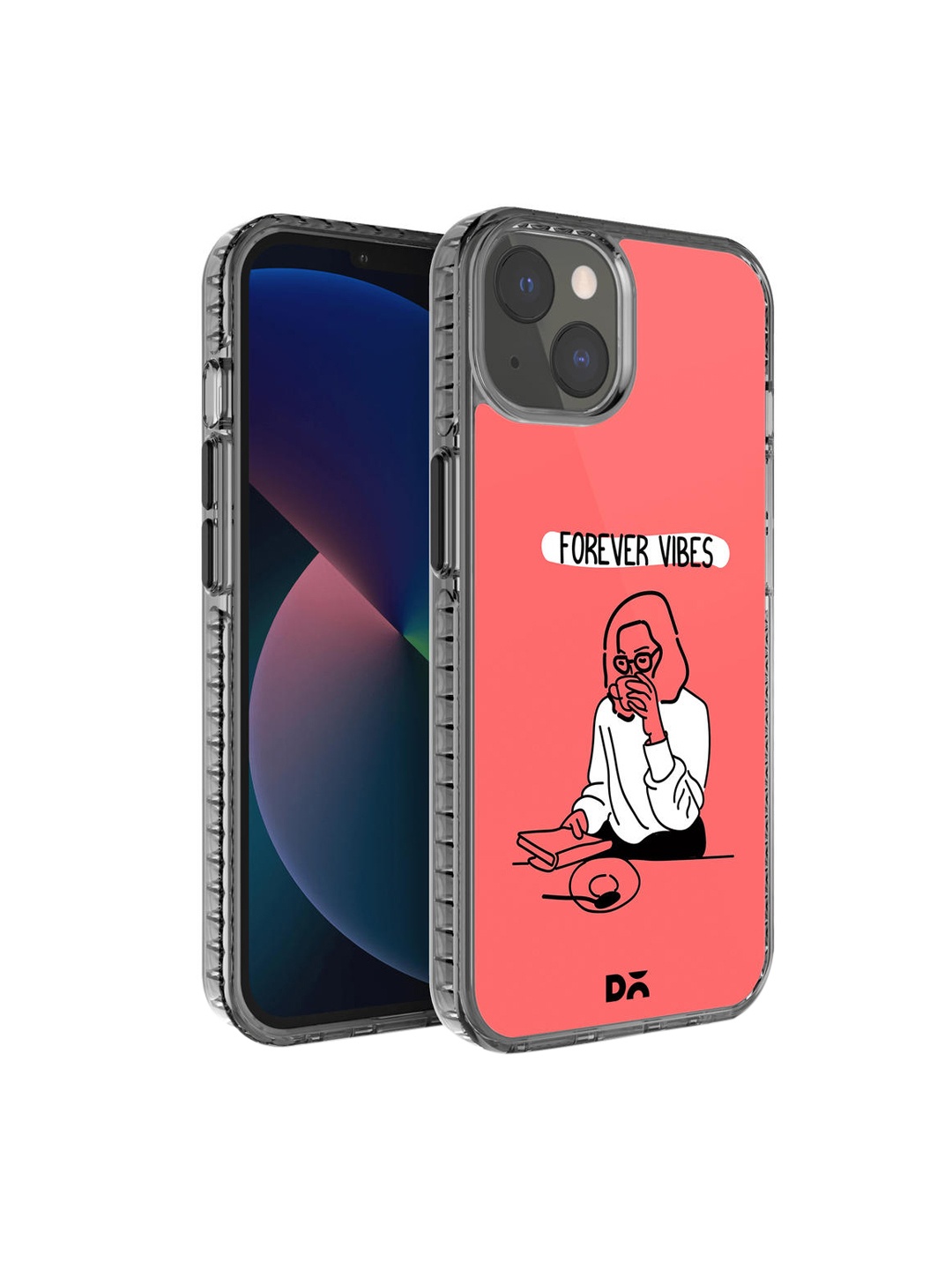 

DailyObjects Peach & White Printed iPhone 13 Mini Mobile Case