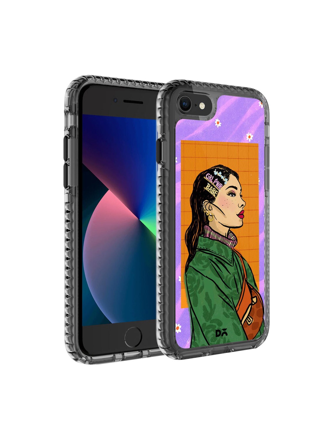 

DailyObjects Purple & Orange Girl Power Babe iPhone 7 Back Case