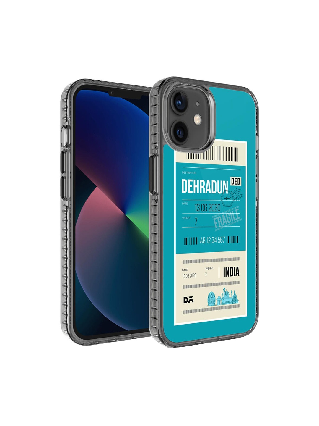 

DailyObjects Blue & White Printed Dehradun City Tag iPhone 12 Phone Case