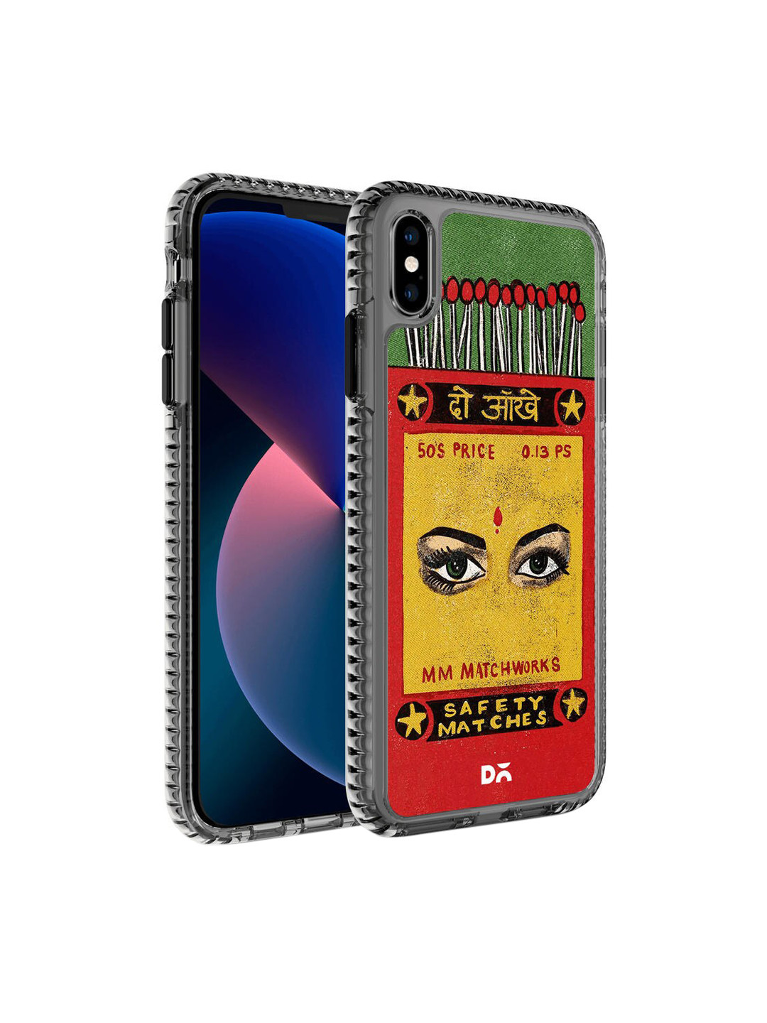 

DailyObjects Multi-Coloured Do Aakhein Matchbox Printed iPhone X Phone Case