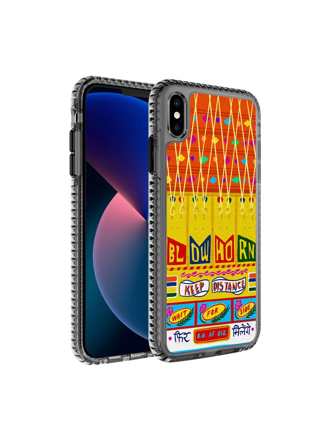 

DailyObjects Orange & Yellow Printed Fir Milenge Truckback iPhone XS Phone Case