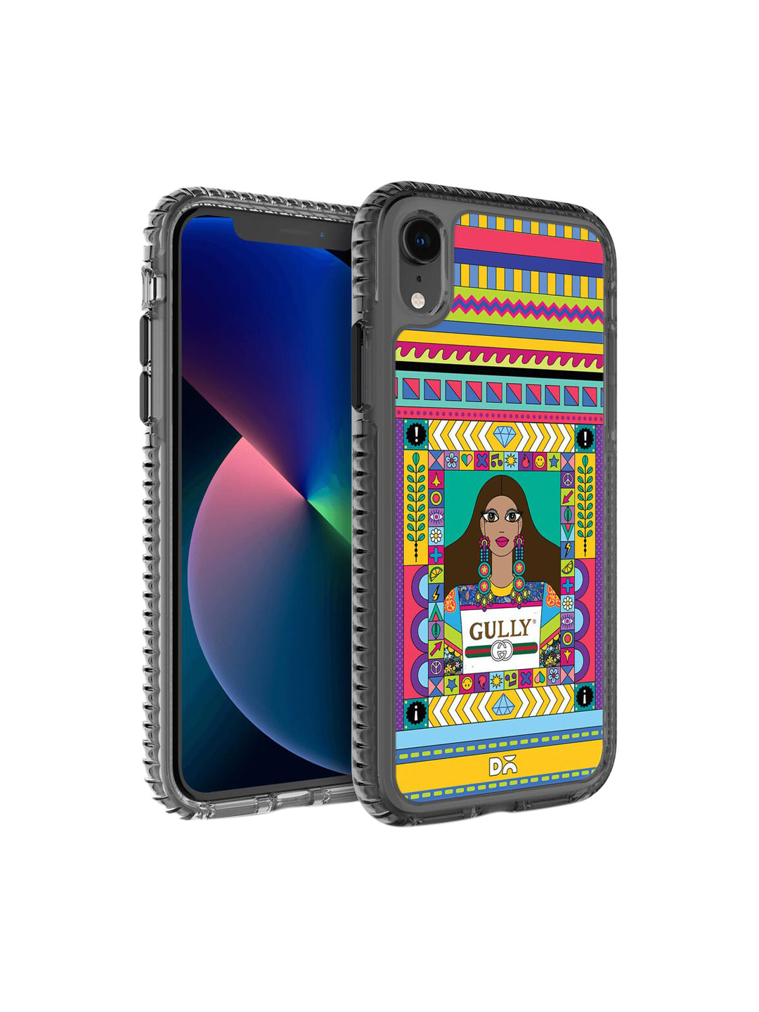 

DailyObjects Blue & Yellow Gully Gal iPhone XR Back Case