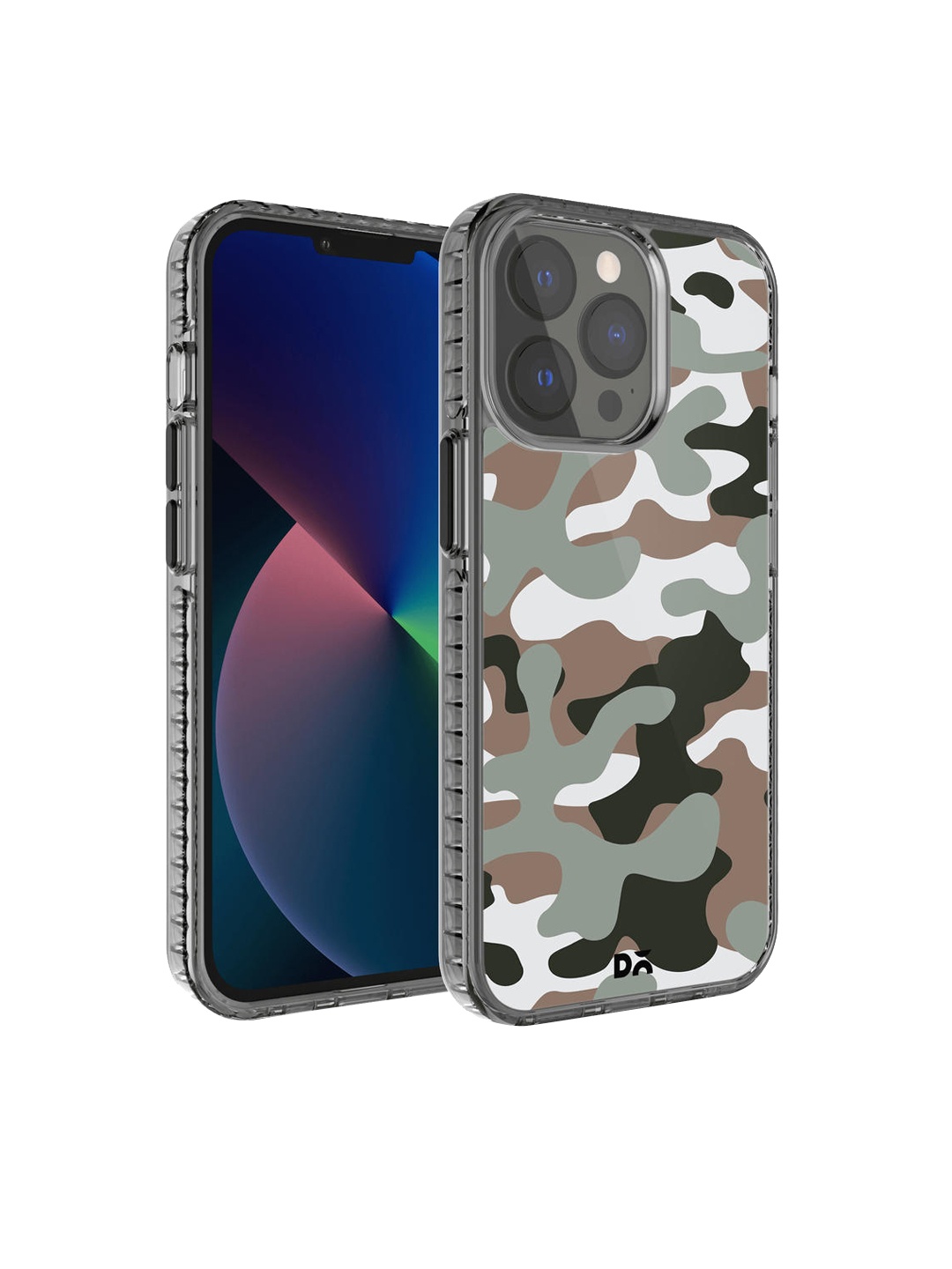 

DailyObjects Olive-Green & Brown Printed iPhone 13 Pro Phone Case