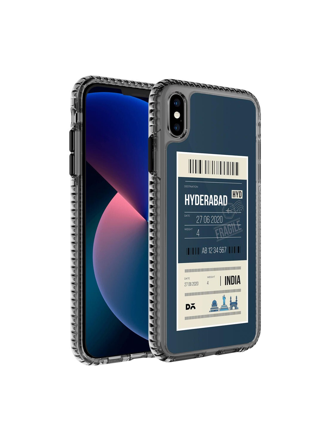 

DailyObjects Blue & White Hyderabad City iPhone X Back Case