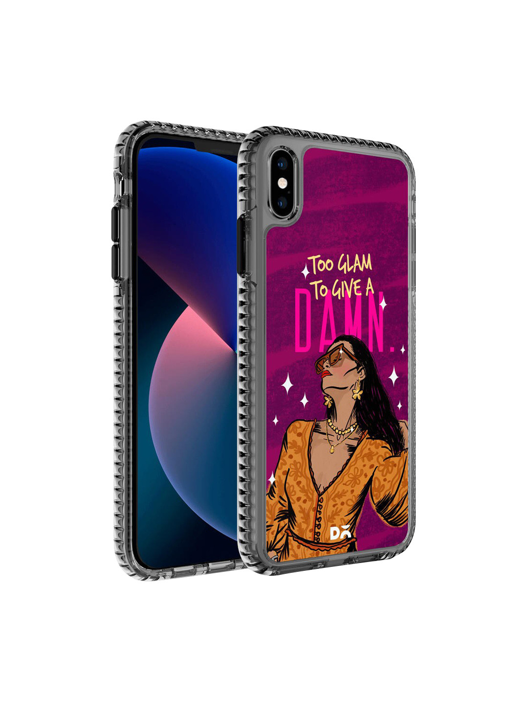 

DailyObjects Purple & Brown Printed iPhone X Phone Case