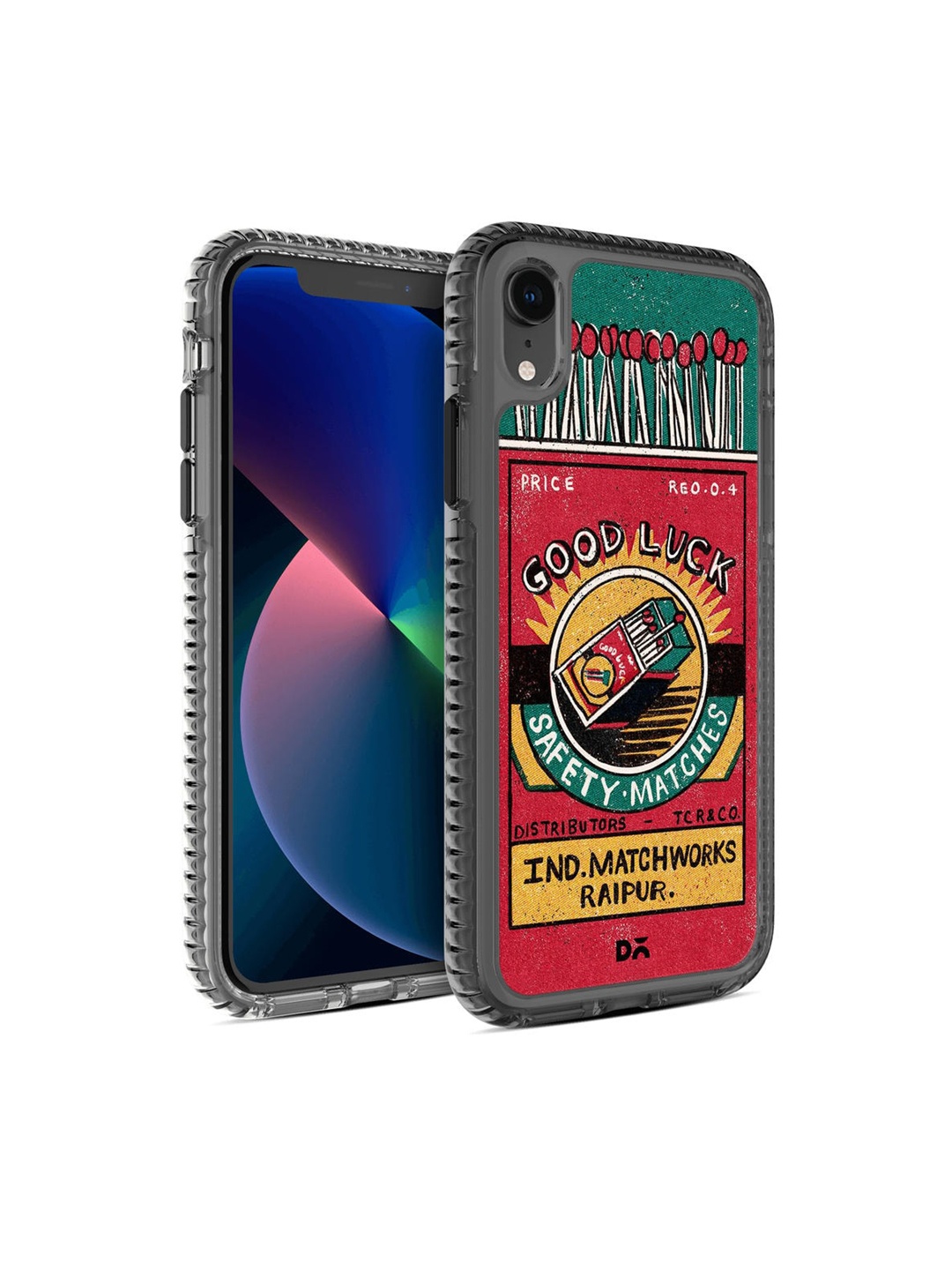 

DailyObjects Red & Green Printed Good Luck Matchbox iPhone XR Phone Case