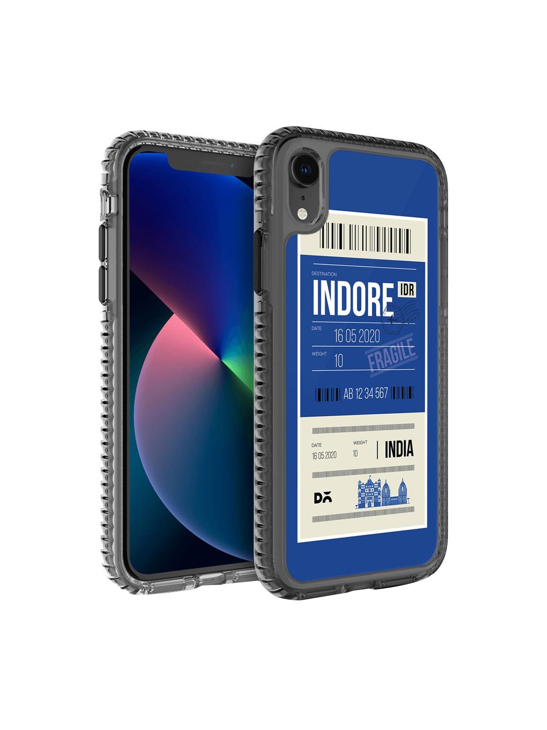 

DailyObjects Blue & White Indore City Tag iPhone XR Stride 2.0 Case Cover