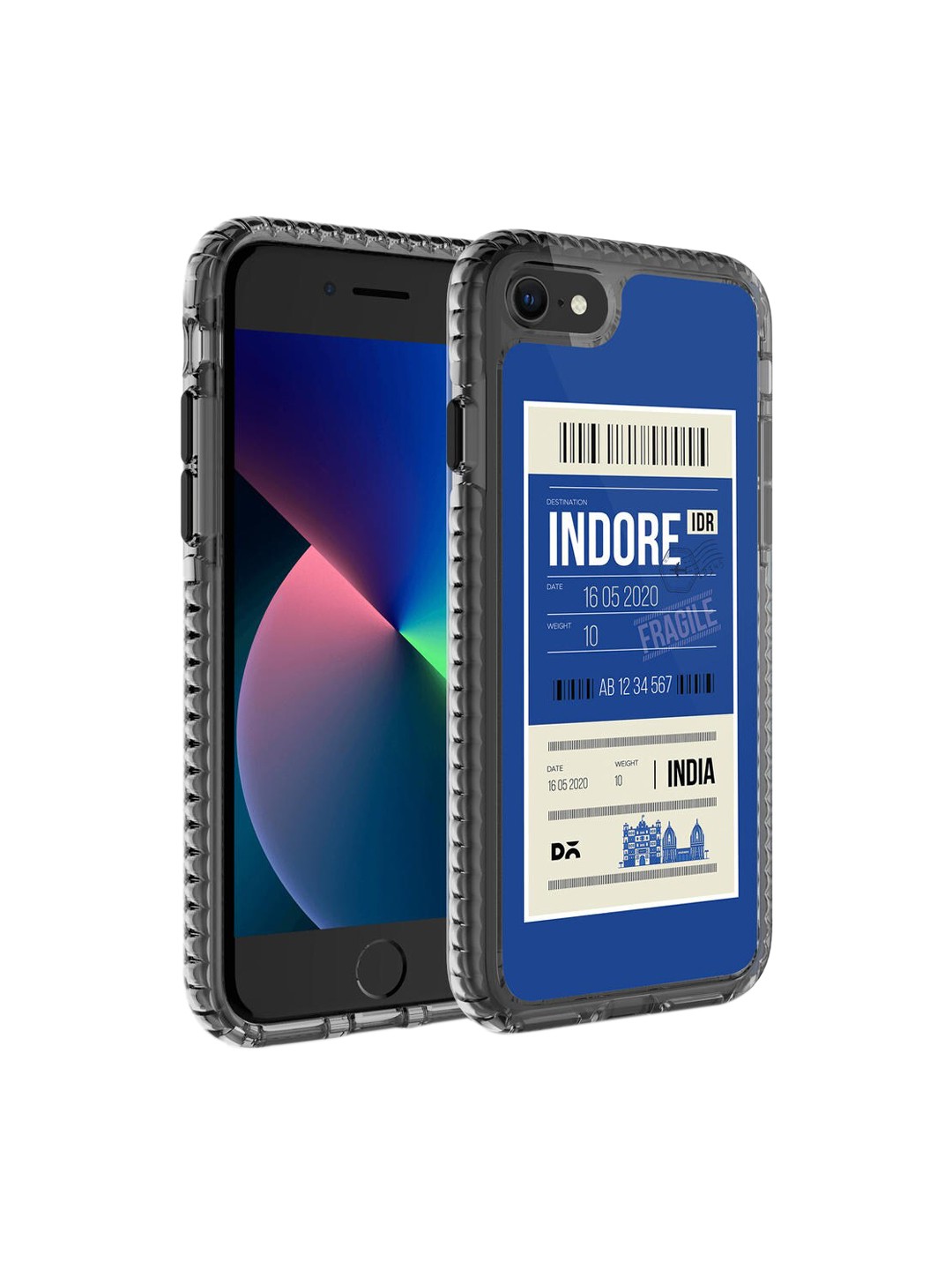 

DailyObjects Blue & White Printed Indore City iPhone 7 Phone Case