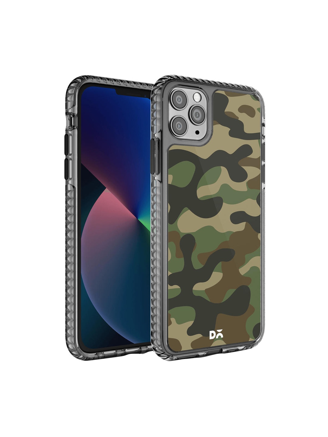 

DailyObjects Olive-Green & Black Printed iPhone 11 Pro Max Phone Case