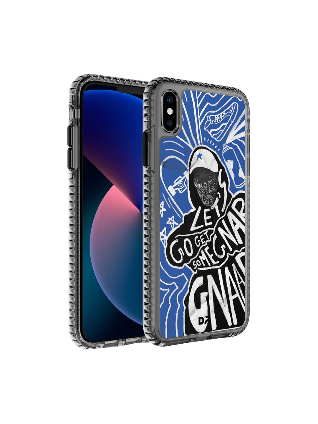 

DailyObjects Blue & Black Gnarcotic iPhone X Stride 2.0 Case Cover
