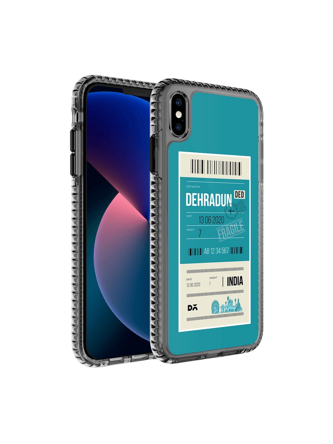 

DailyObjects Blue Printed Dehradun City Tag iPhone XS Phone Case