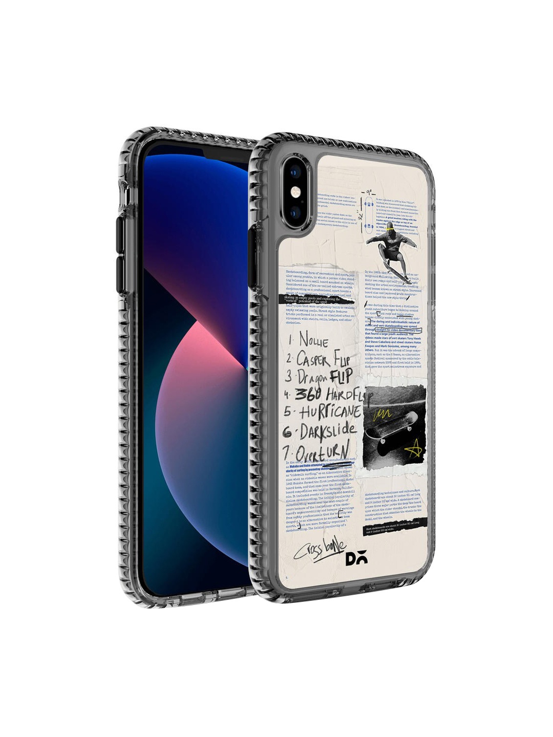 

DailyObjects Off- White & Black Printed iPhone XS Max Mobile Case