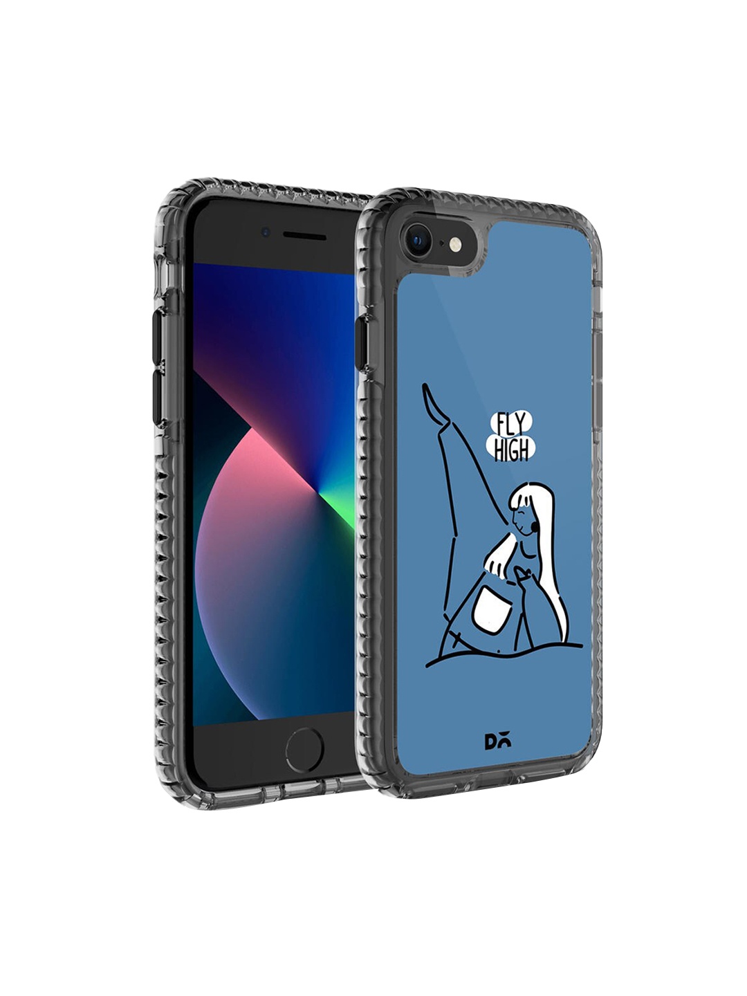 

DailyObjects Blue & White Printed iPhone 7 Mobile Case