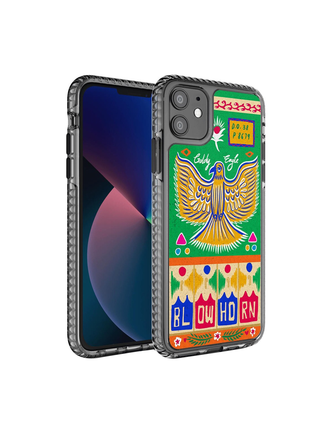 

DailyObjects Multi-Coloured Goldy Eagle Truckback Printed iPhone 11 Phone Case