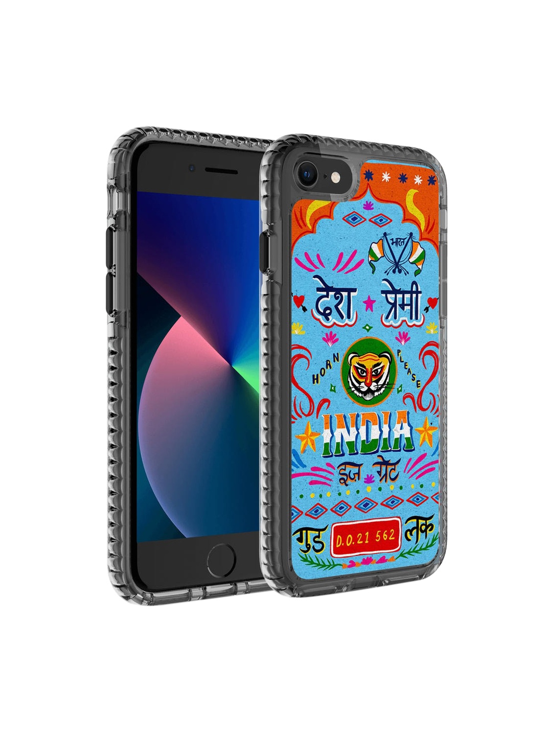 

DailyObjects Blue Printed Desh Premi Truckback iPhone 8 Phone Case