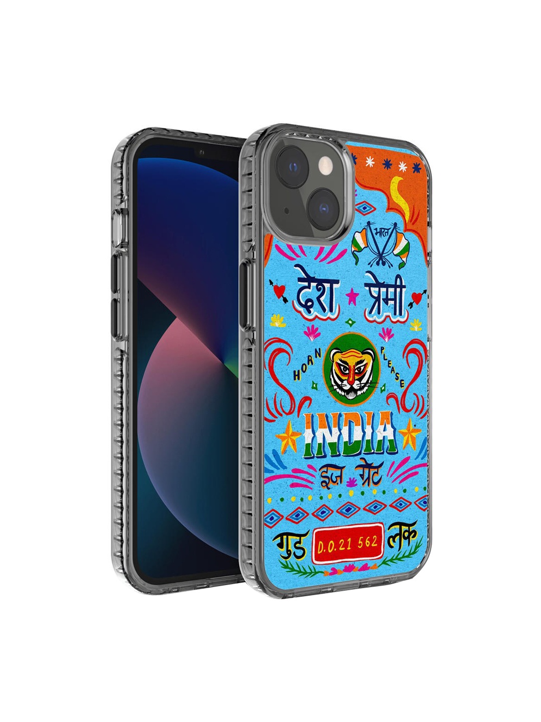 

DailyObjects Blue & Orange Desh Premi Truckback iPhone 13 Stride 2.0