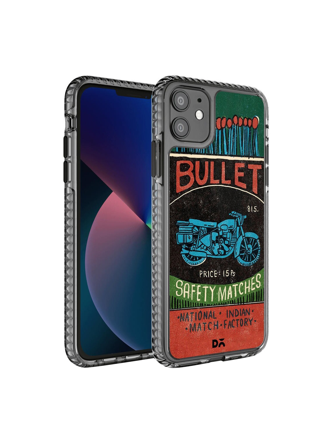 

DailyObjects Black & Red Printed Bullet Matchbox Stride iPhone 11 Phone Case