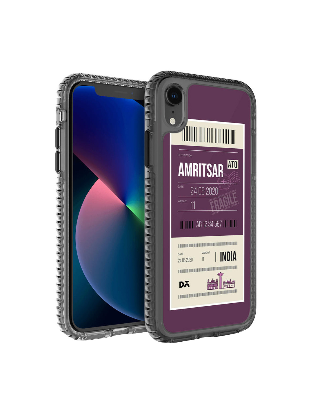 

DailyObjects Purple & White Printed Amritsar City iPhone XR Phone Case