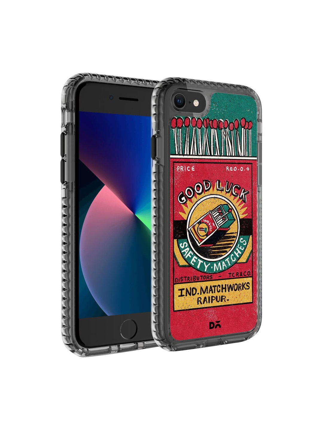 

DailyObjects Transparent & Green Printed iPhone SE 2020 Back Cover