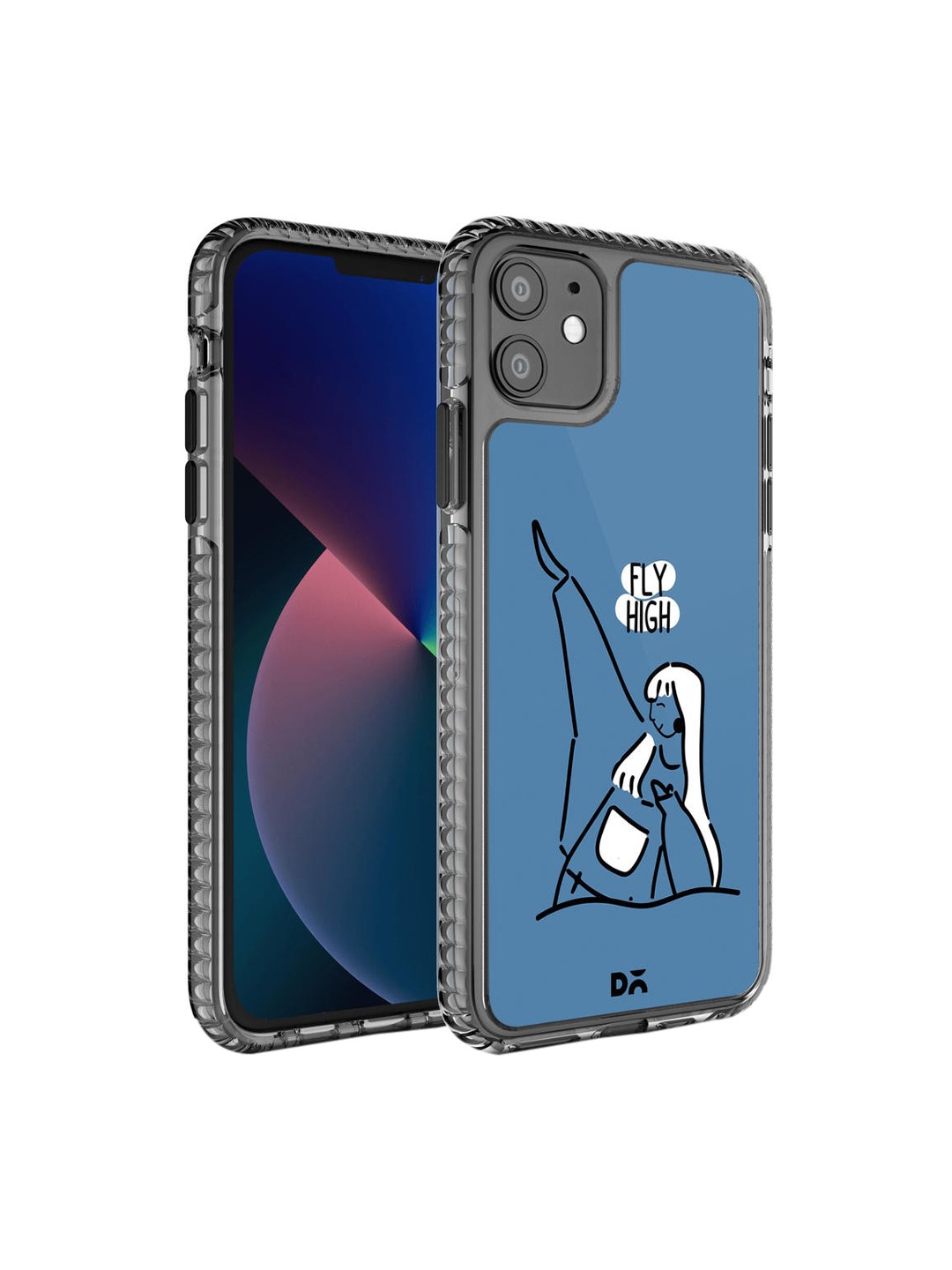 

DailyObjects Blue & White Printed Flying High iPhone 11 Phone Case