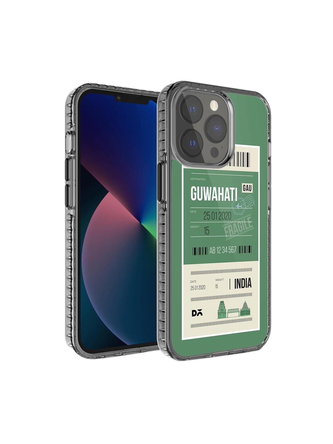 

DailyObjects Green & White Guwahati City Tag Printed iPhone 13 Pro Phone Case