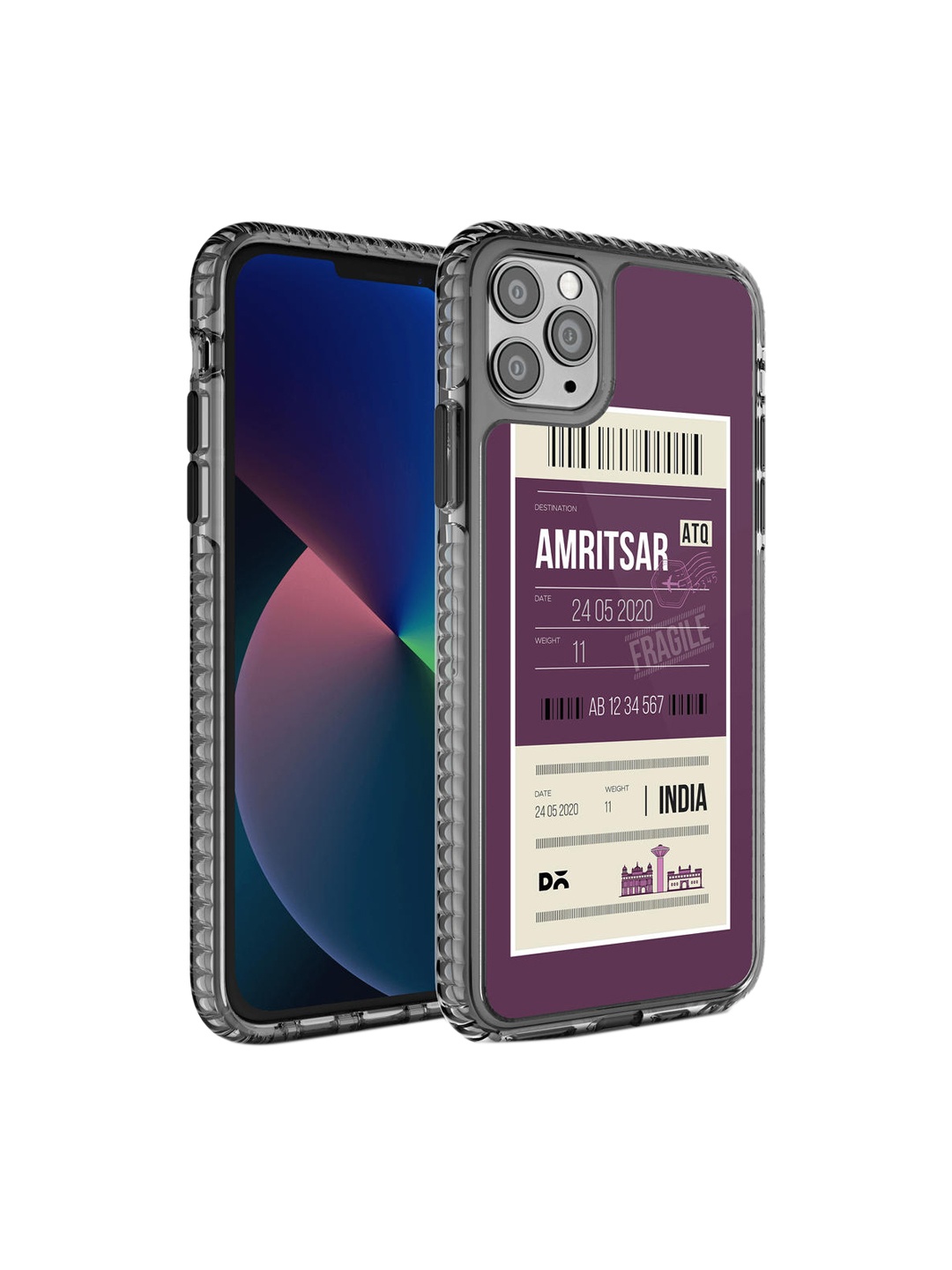 

DailyObjects Purple & White Amritsar City Tag iPhone 11 Pro Stride 2.0 Case Cover