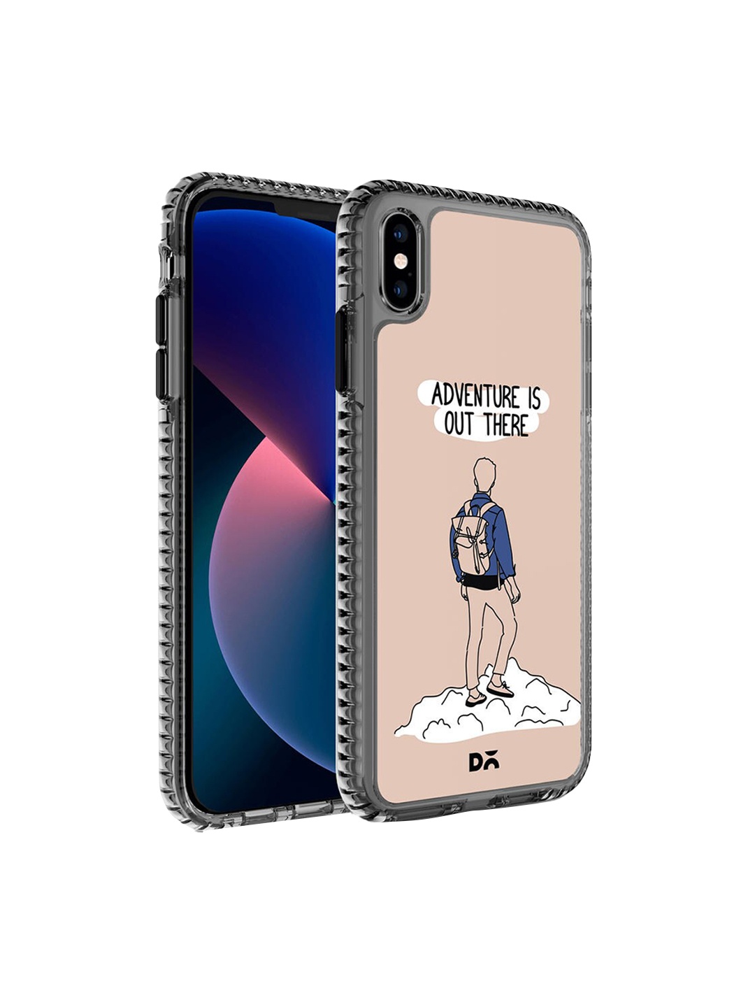 

DailyObjects Pink Black & White Adventure Out Printed iPhone X Phone Case