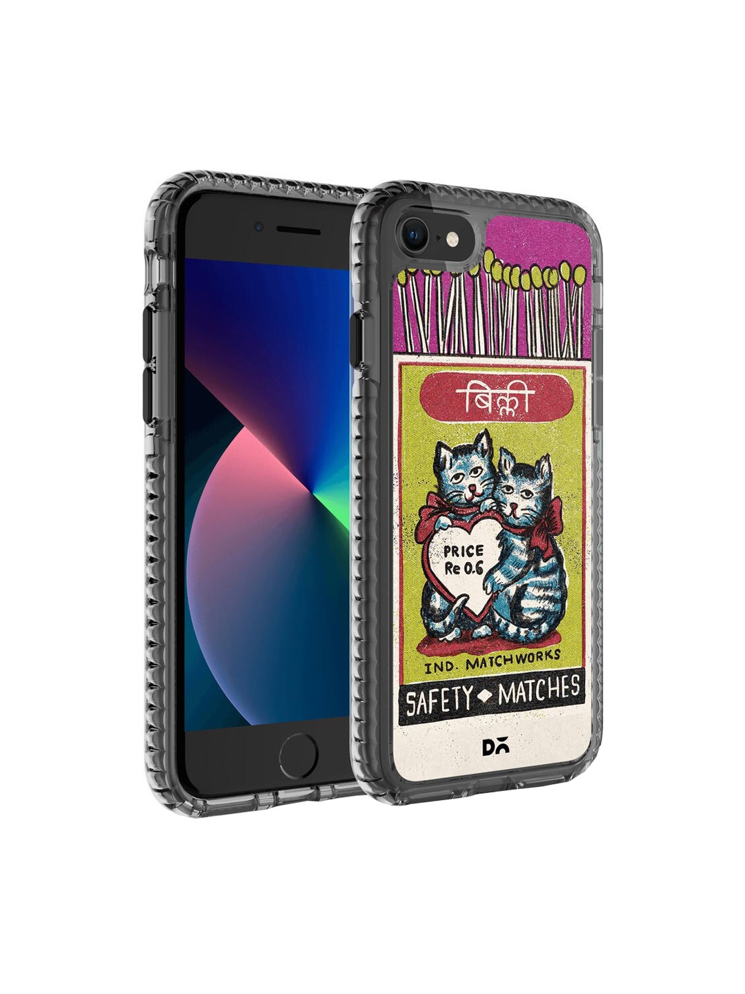 

DailyObjects Black & Green Printed Billi Matchbox Stride iPhone SE 2020 Phone Case