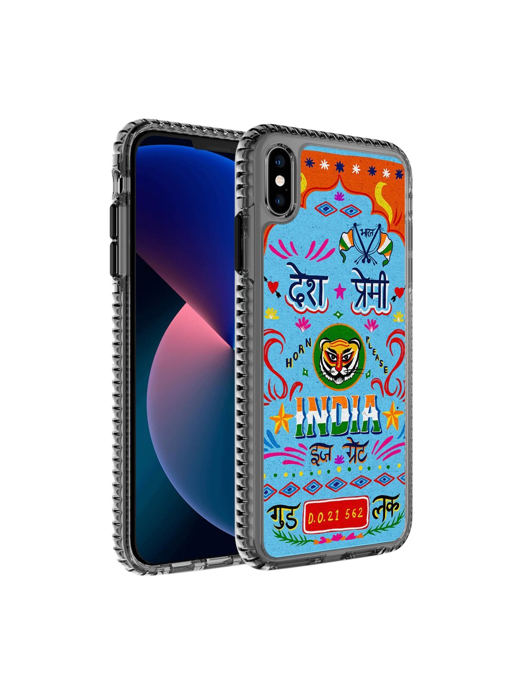 

DailyObjects Blue & Red Desh Premi Truckback Stride 2.0 iPhone XS Phone Case