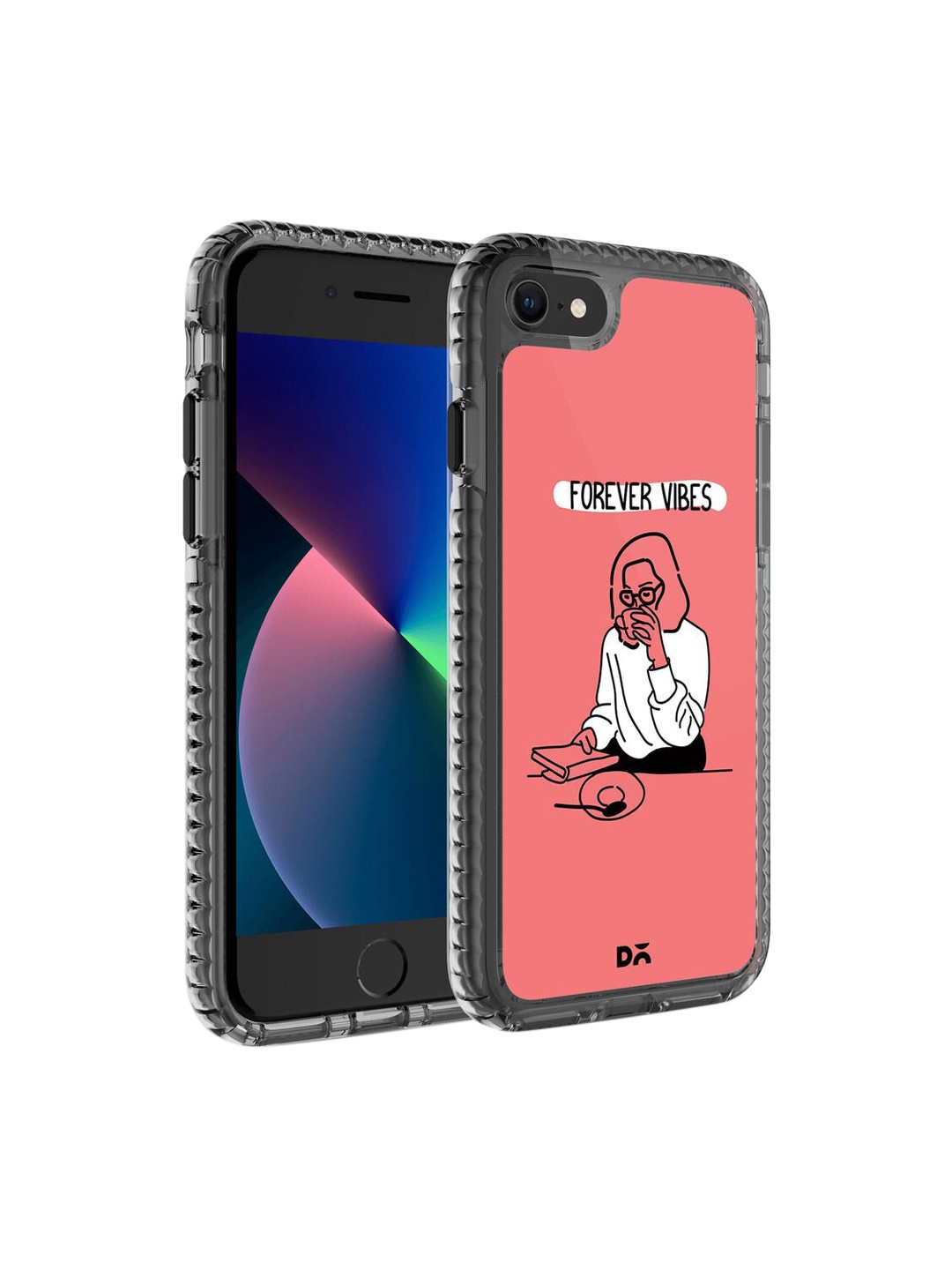 DailyObjects Pink & Black Anti Social Babe Stride 2.0 iPhone 7 Phone Case