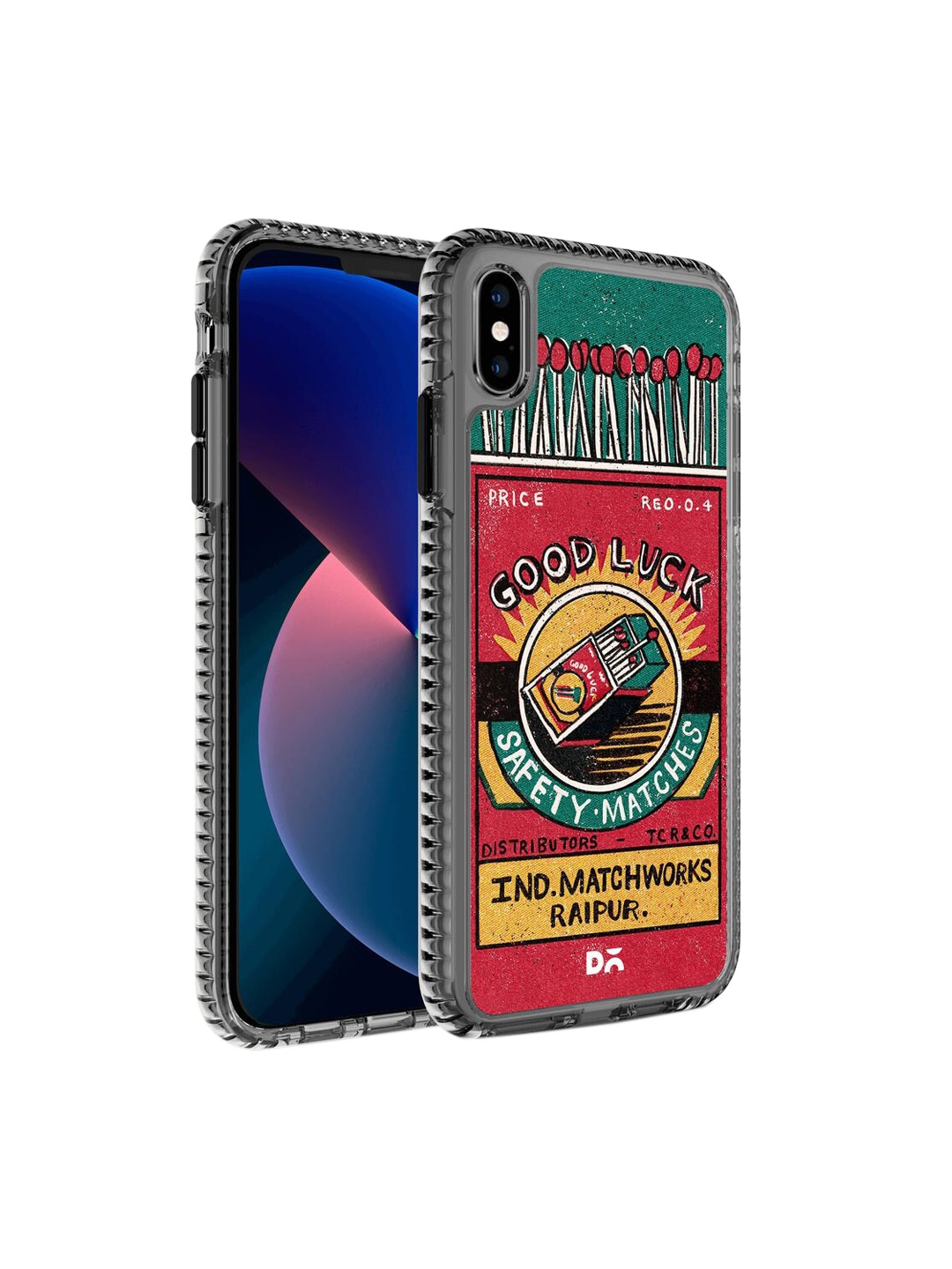 

DailyObjects Red & Green Good Luck Matchbox Stride 2.0 iPhone X Phone Case