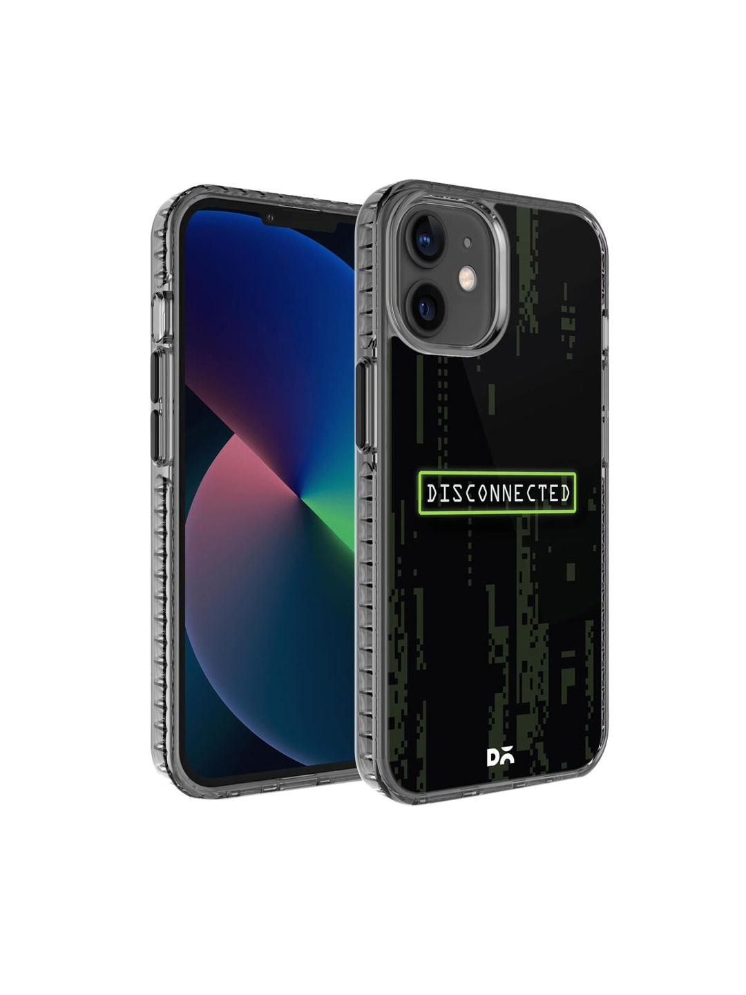

DailyObjects Black Printed Disconnected Stride 2.0 iPhone 12 Mini Phone Case, Multi