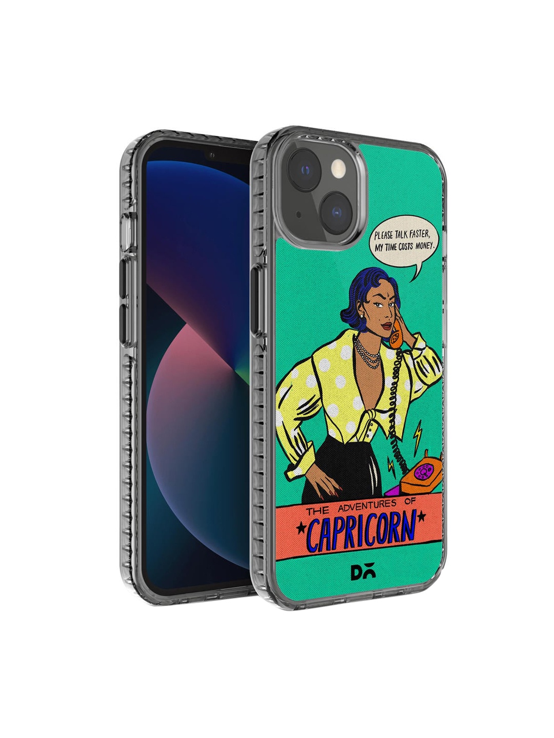 

DailyObjects Green Capricorn Stride Printed iPhone 13 Mini Back Case, Multi
