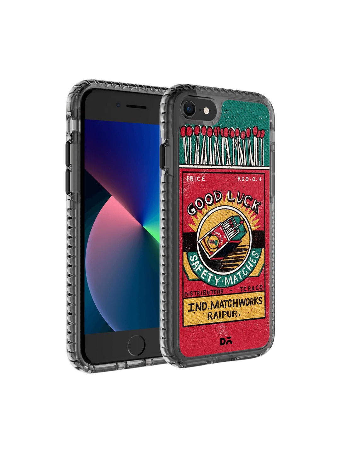 

DailyObjects Red Good Luck Matchbox Printed iPhone 8 Back Case, Multi