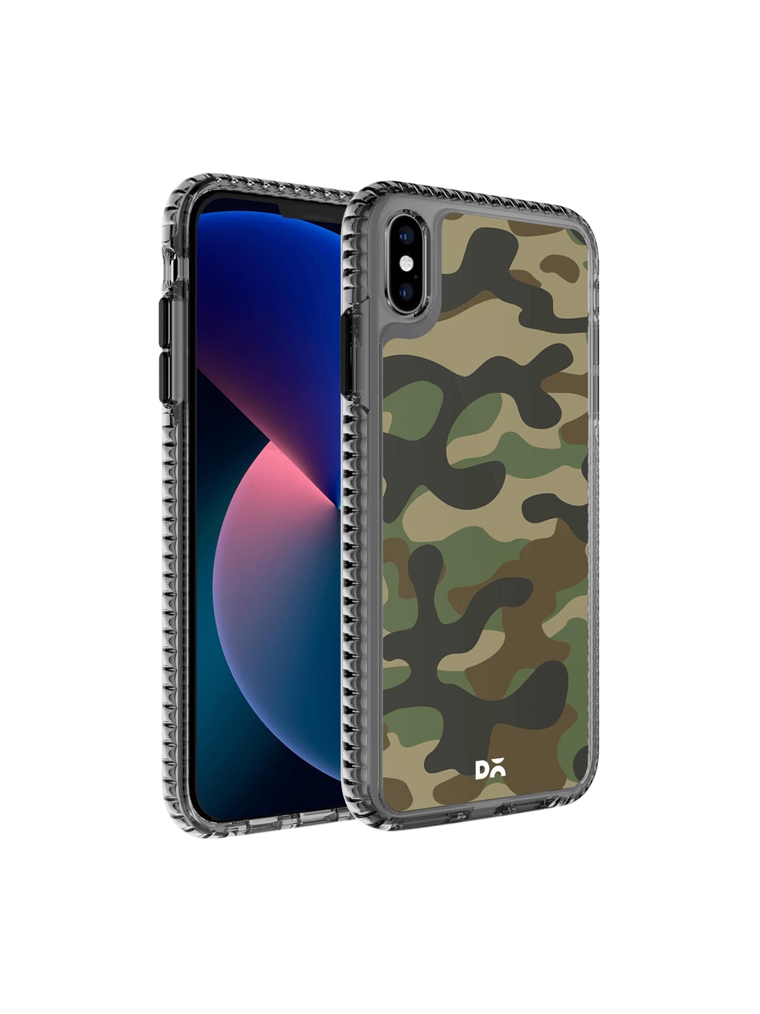 

DailyObjects Camouflage Printed iPhone X Back Case, Multi