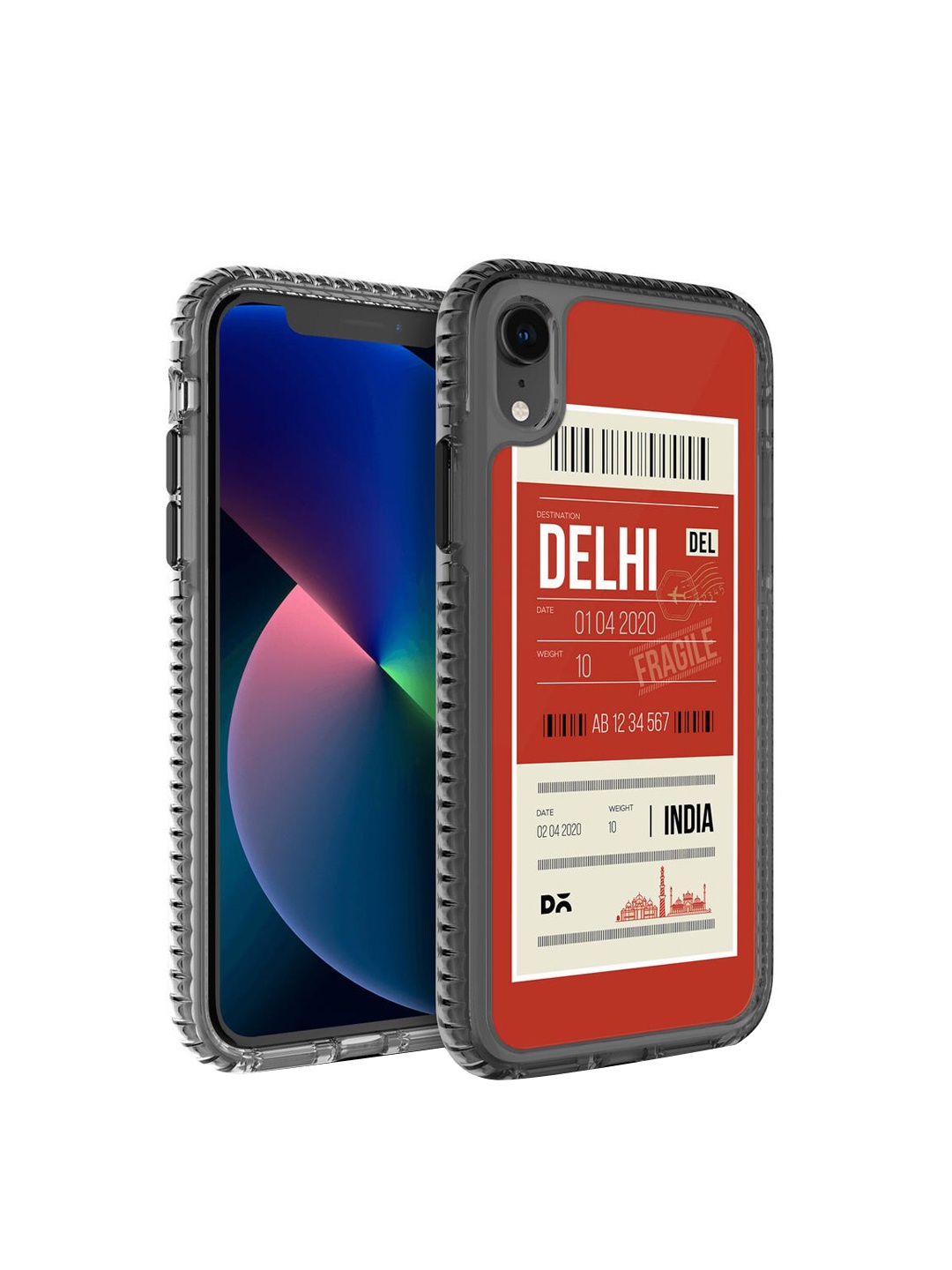DailyObjects Red & White Delhi City iPhone XR Back Case