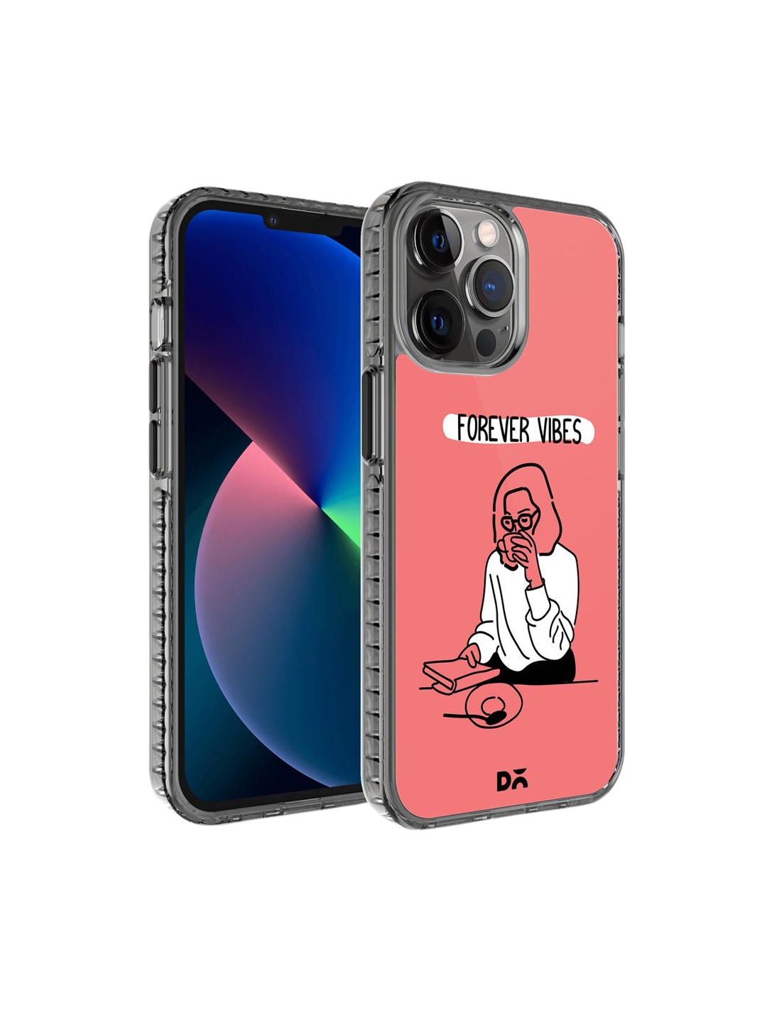 

DailyObjects Peach-Coloured & White Printed Forever Vibes Stride 2.0 iPhone 12 Pro Phone Case