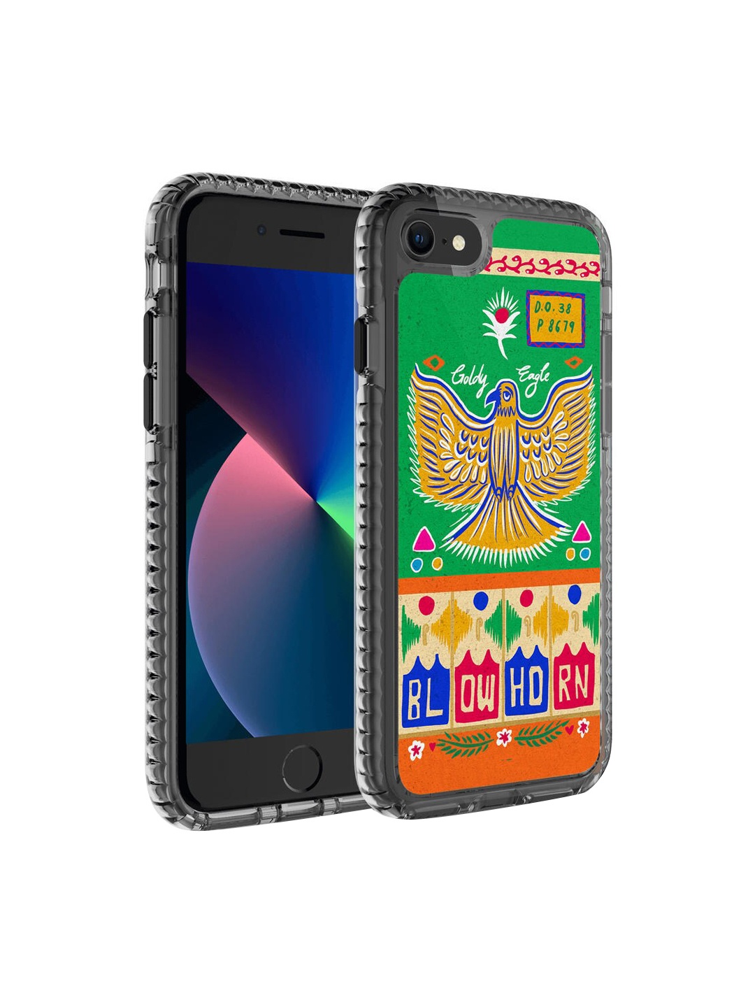 

DailyObjects Green & Red Goldy Eagle Truckback iPhone 8 Back Case