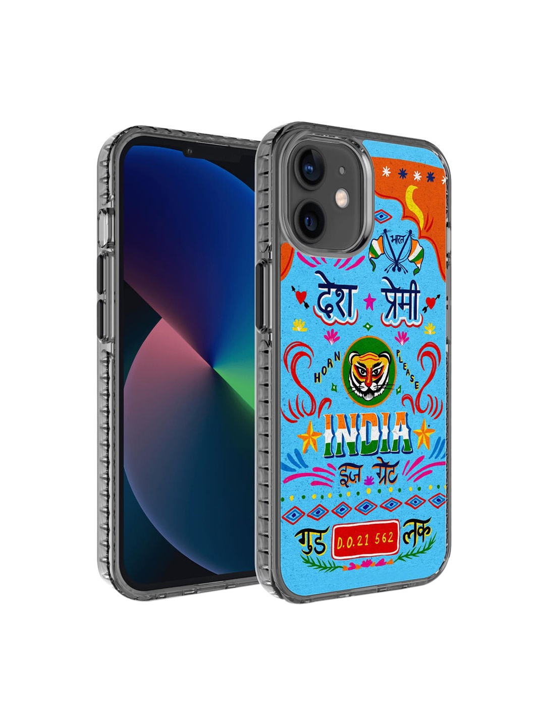 

DailyObjects Blue & Green Desh Premi Truckback iPhone 12 Back Case