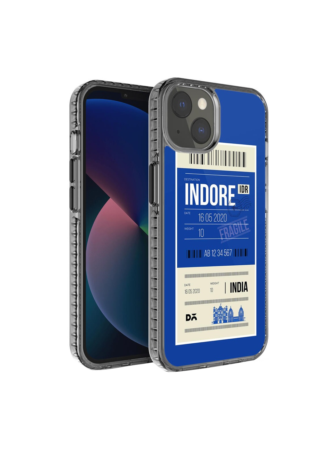 DailyObjects Blue & White Indore City iPhone 13 Mini Back Case