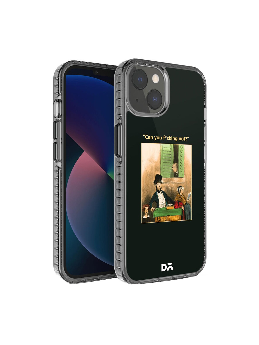 

DailyObjects Black & Green Printed Can You Not Stride 2.0 iPhone 13 Phone Case