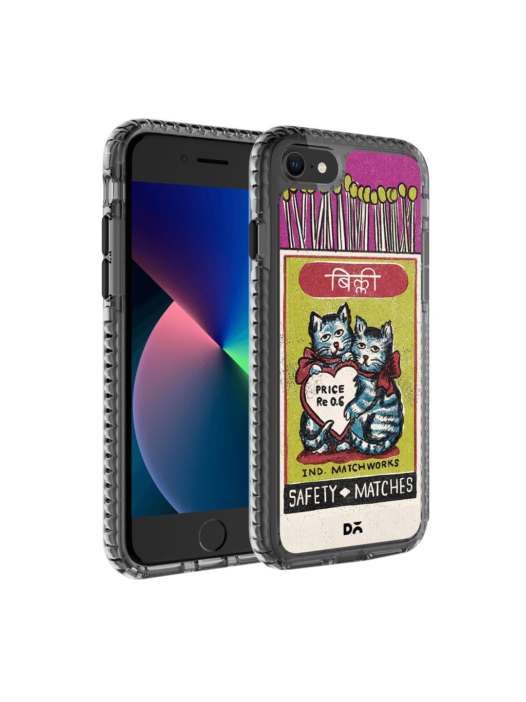 

DailyObjects Pink & Green Billi Matchbox iPhone 8 Back Case