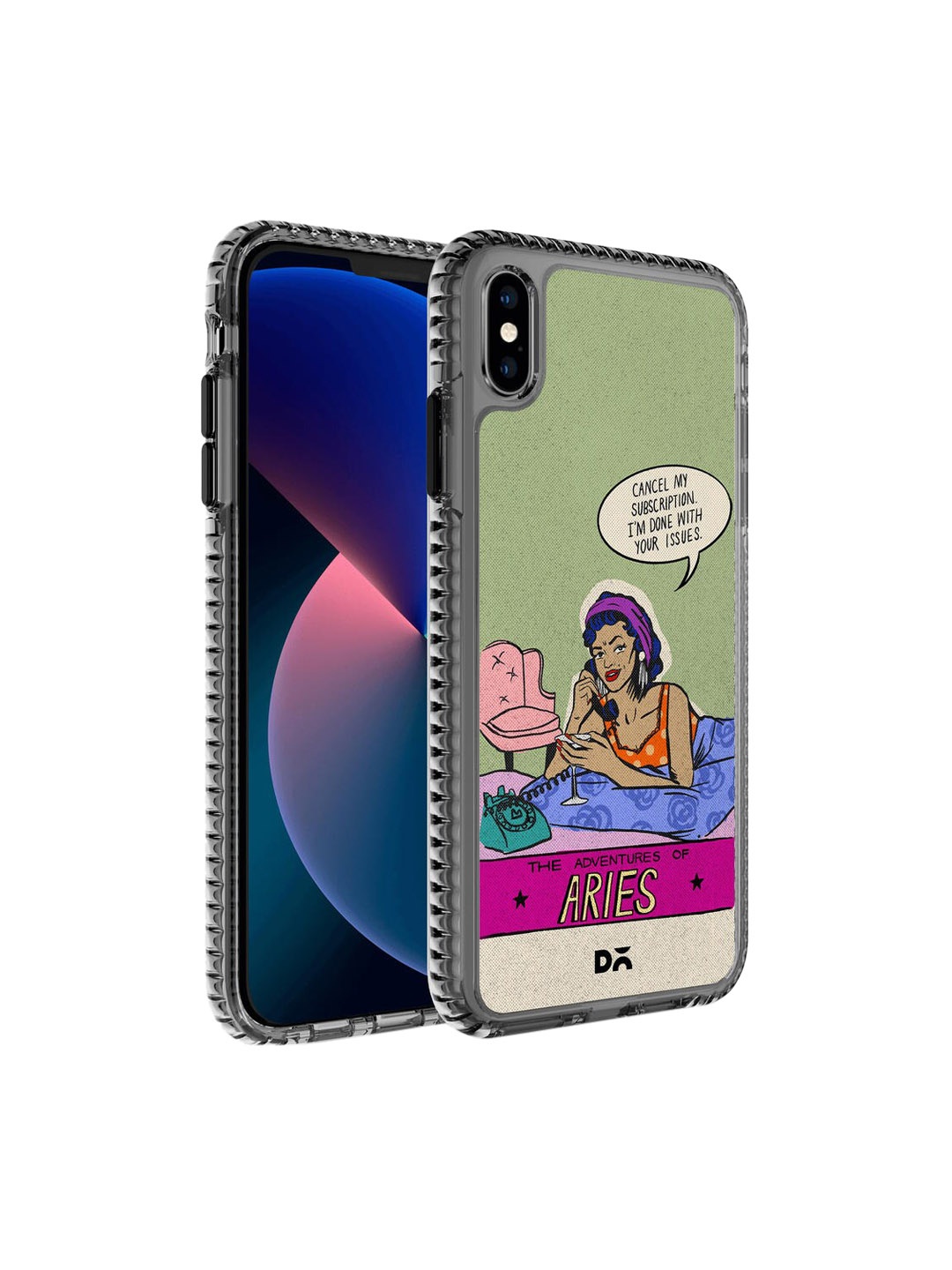 

DailyObjects Green & Blue Aries iPhone XS Back Case